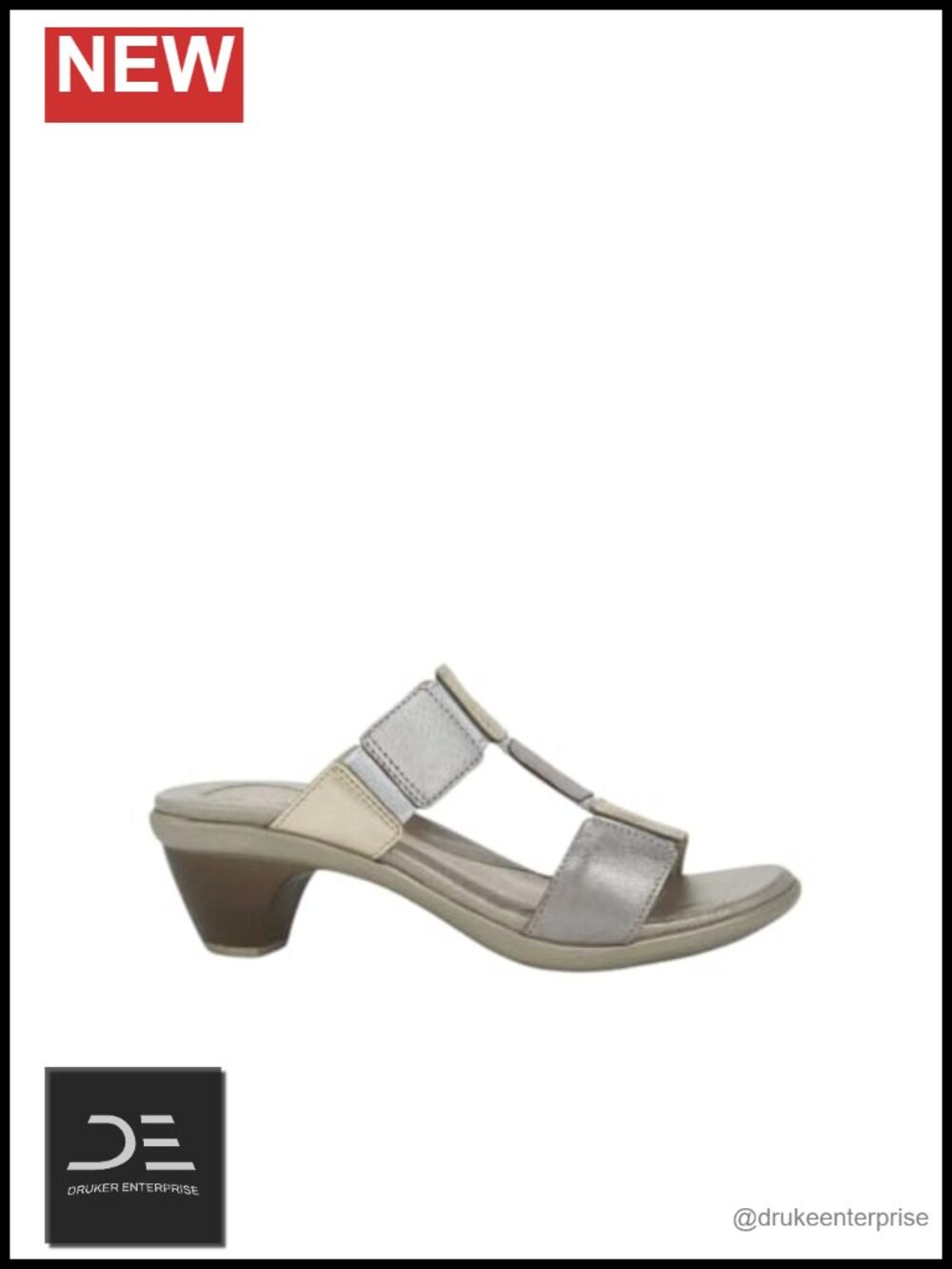 NAOT Form Heeled Sandal Women's Leather Slide Sandals Arch Support